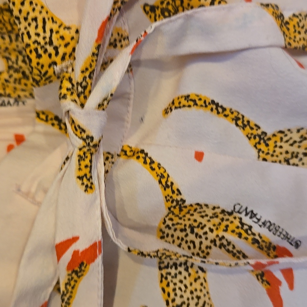 Bouffants & Broken Hearts Pink Animal Print Drawstring Shorts - Picture 2 of 7